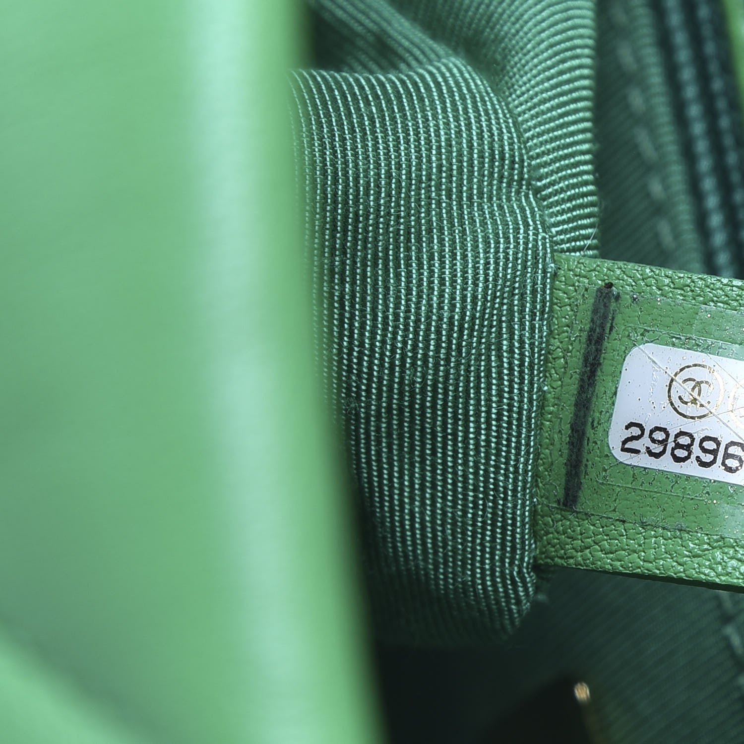 Chanel Goatskin Quilted Large 19 Flap Green 9 of 10
