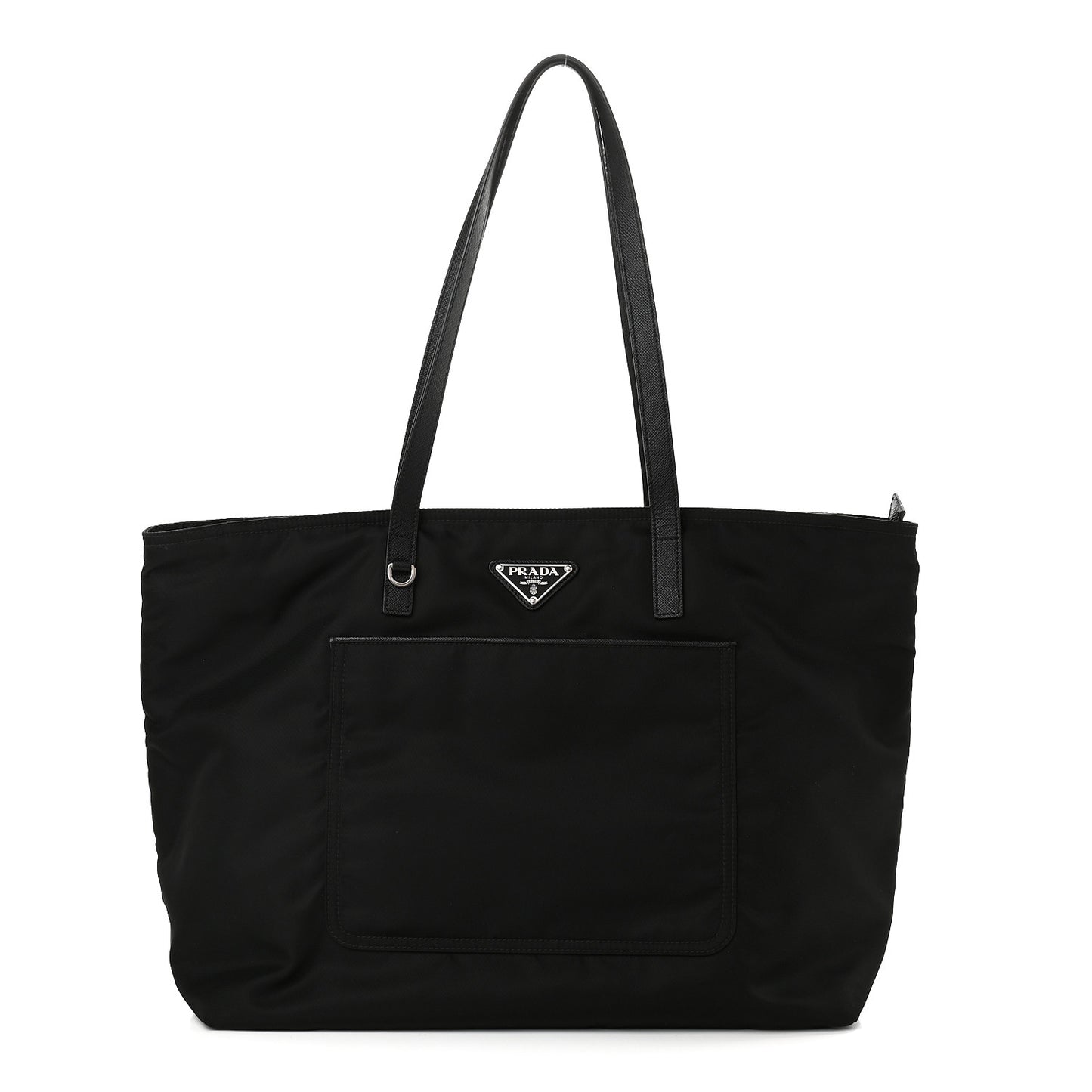 Tessuto Nylon Saffiano Tote Black