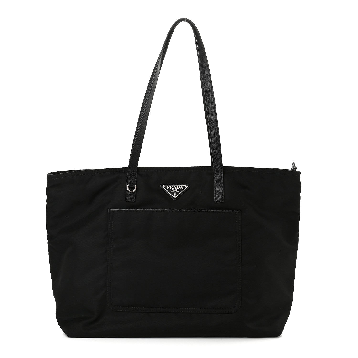 Prada Tessuto Nylon Saffiano Tote Black 1 of 7