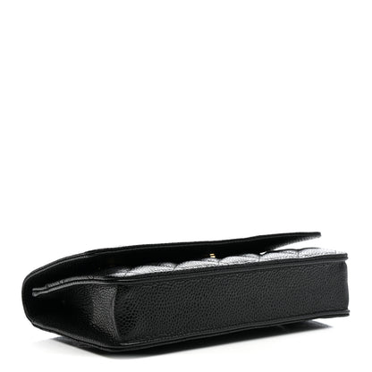 Chanel Caviar Quilted Wallet on Chain WOC Black 4 of 12