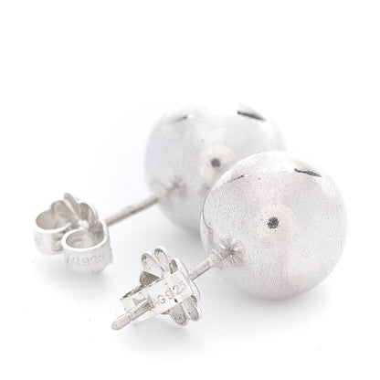 Tiffany Sterling Silver 10mm HardWear Ball Earrings 3 of 7
