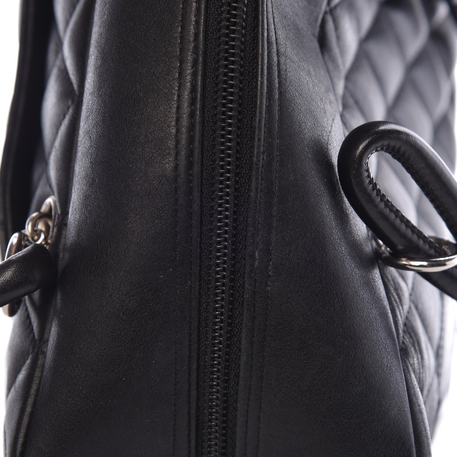 Chanel Calfskin Quilted Large Cambon Bowler Black 19 of 23