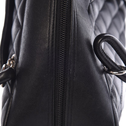 Chanel Calfskin Quilted Large Cambon Bowler Black 19 of 23