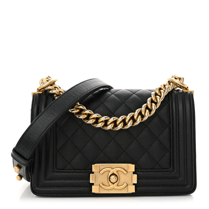 Chanel Caviar Quilted Small Boy Flap Black 1 of 14