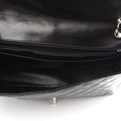 Chanel Patent Quilted Maxi Single Flap Black 4 of 9