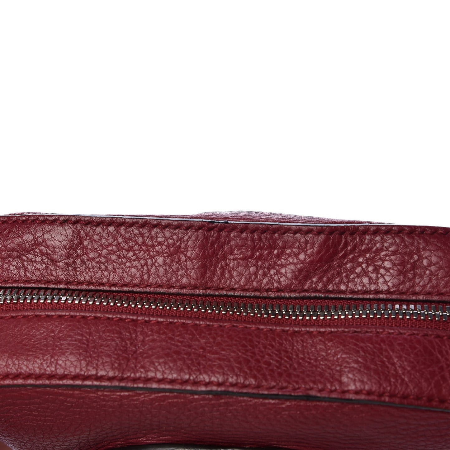 Pebbled Calfskin Studded Small Soho Disco Bag Soft Burgundy