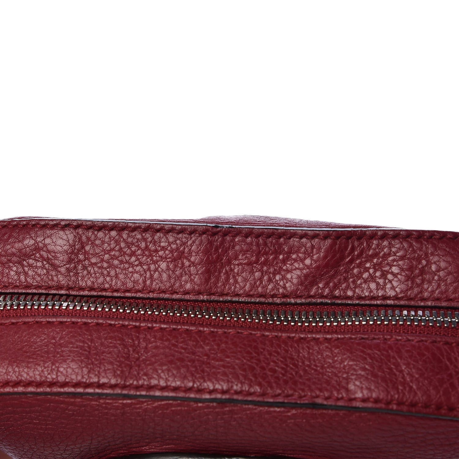 Gucci Pebbled Calfskin Studded Small Soho Disco Bag Soft Burgundy 13 of 14