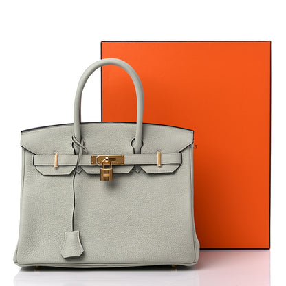 Hermes Togo Birkin 30 Gris Neve 10 of 10