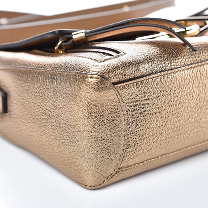 Chloe Metallic Calfskin Mini Faye Day Shoulder Bag Gold 8 of 9