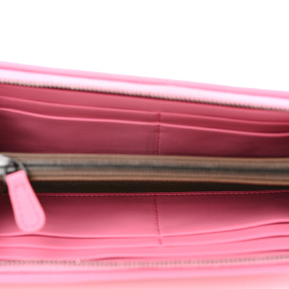 Bottega Veneta Nappa Intrecciato Zip Around Wallet Pink 5 of 8