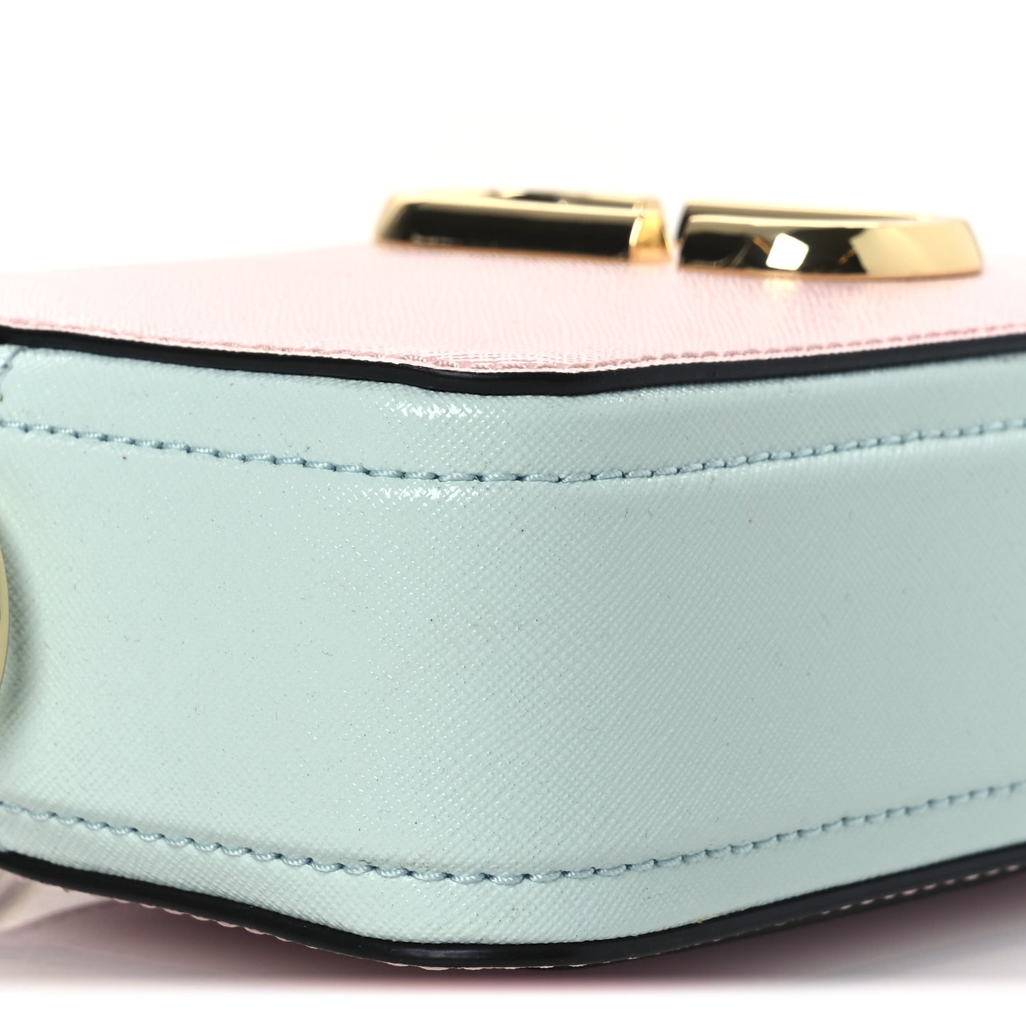 Saffiano Small Snapshot Camera Bag Blush Multicolor