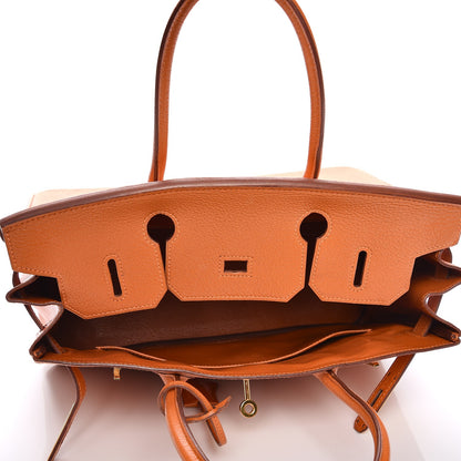 Hermes Chevre de Coromandel Birkin 30 Potiron 14 of 26