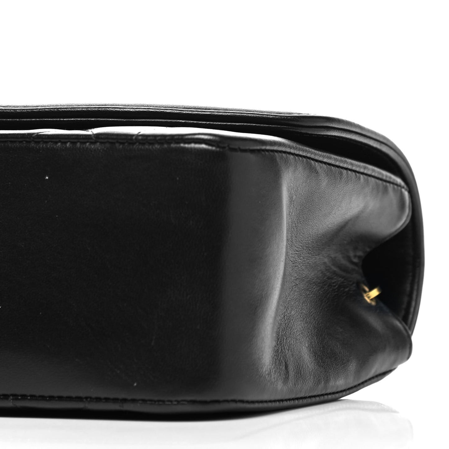 Lambskin Quilted Small Single Flap Black