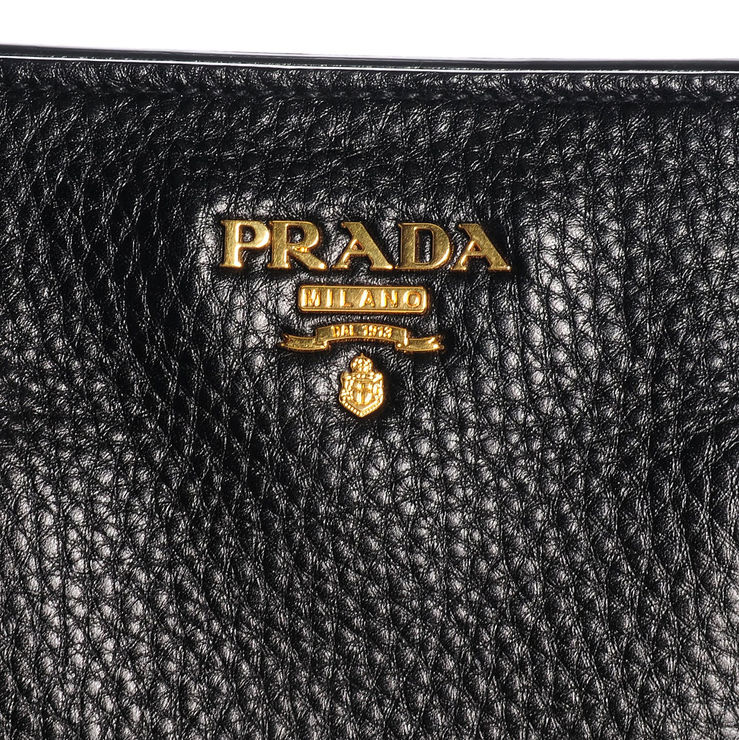 Vitello Daino Top Handle Tote Nero Black