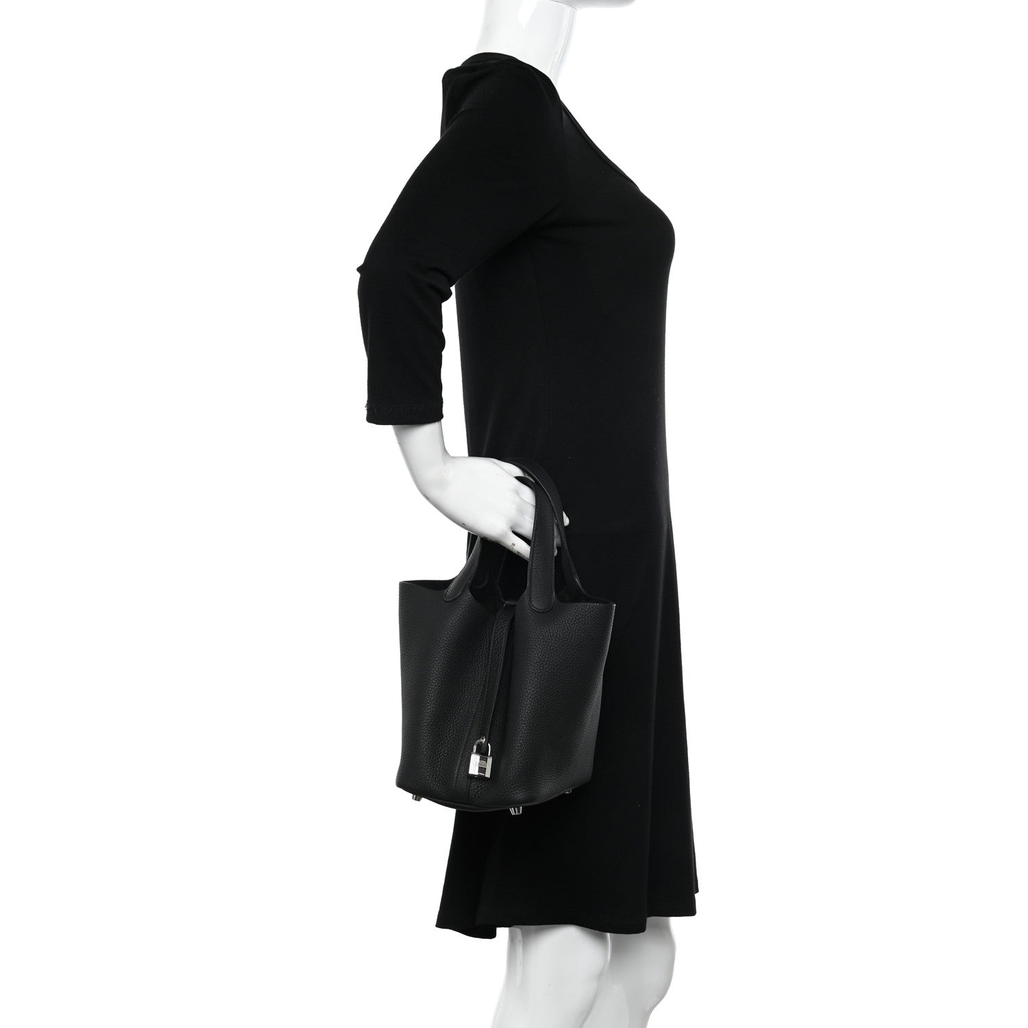 Hermes Taurillon Clemence Picotin Lock 18 PM Black 2 of 10