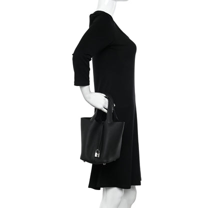 Hermes Taurillon Clemence Picotin Lock 18 PM Black 2 of 10