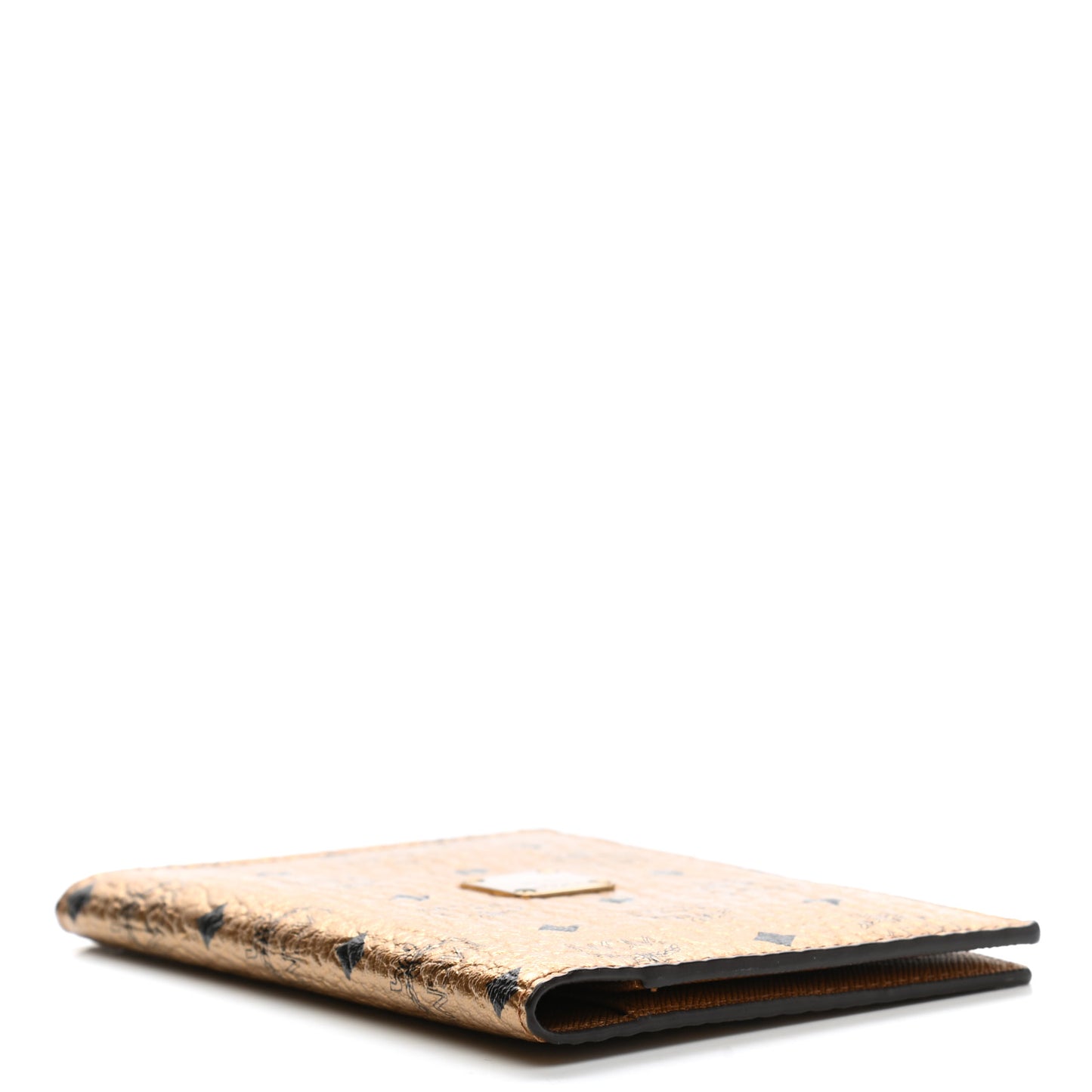 Metallic Visetos Passport Holder Gold