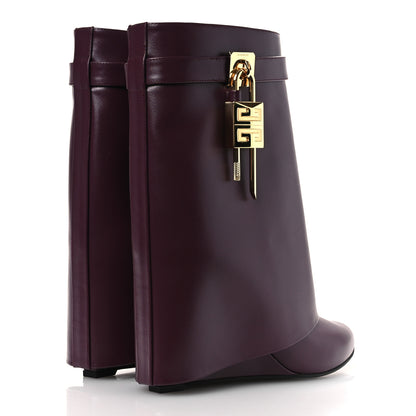 Givenchy Calfskin Shark Lock Ankle Boots 40 Oxblood Red 5 of 12