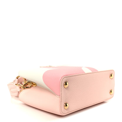 Louis Vuitton Taurillon Monogram Flower Capucines BB Pink Creme 4 of 9