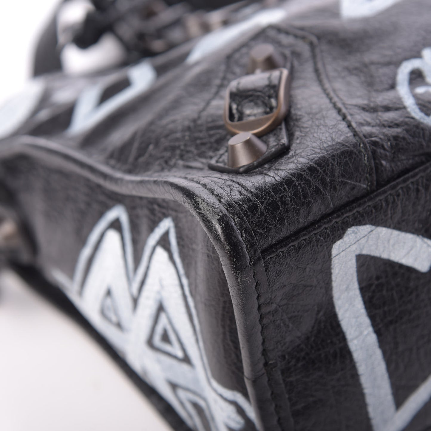 Agneau Classic Hardware Graffiti All Over S City Black