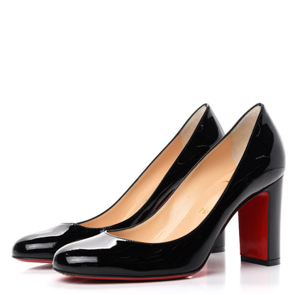 Christian Louboutin Patent Cadrilla 70 Pumps 36 Black 3 of 9
