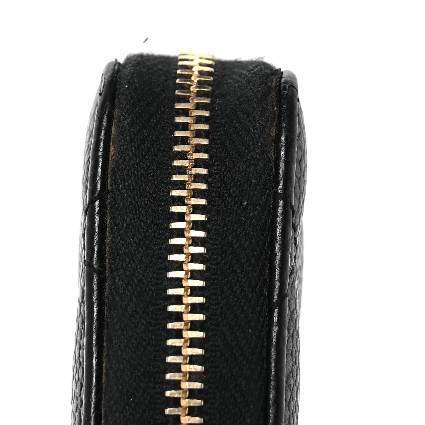 Caviar Quilted Classic Zipped Coin Purse Black