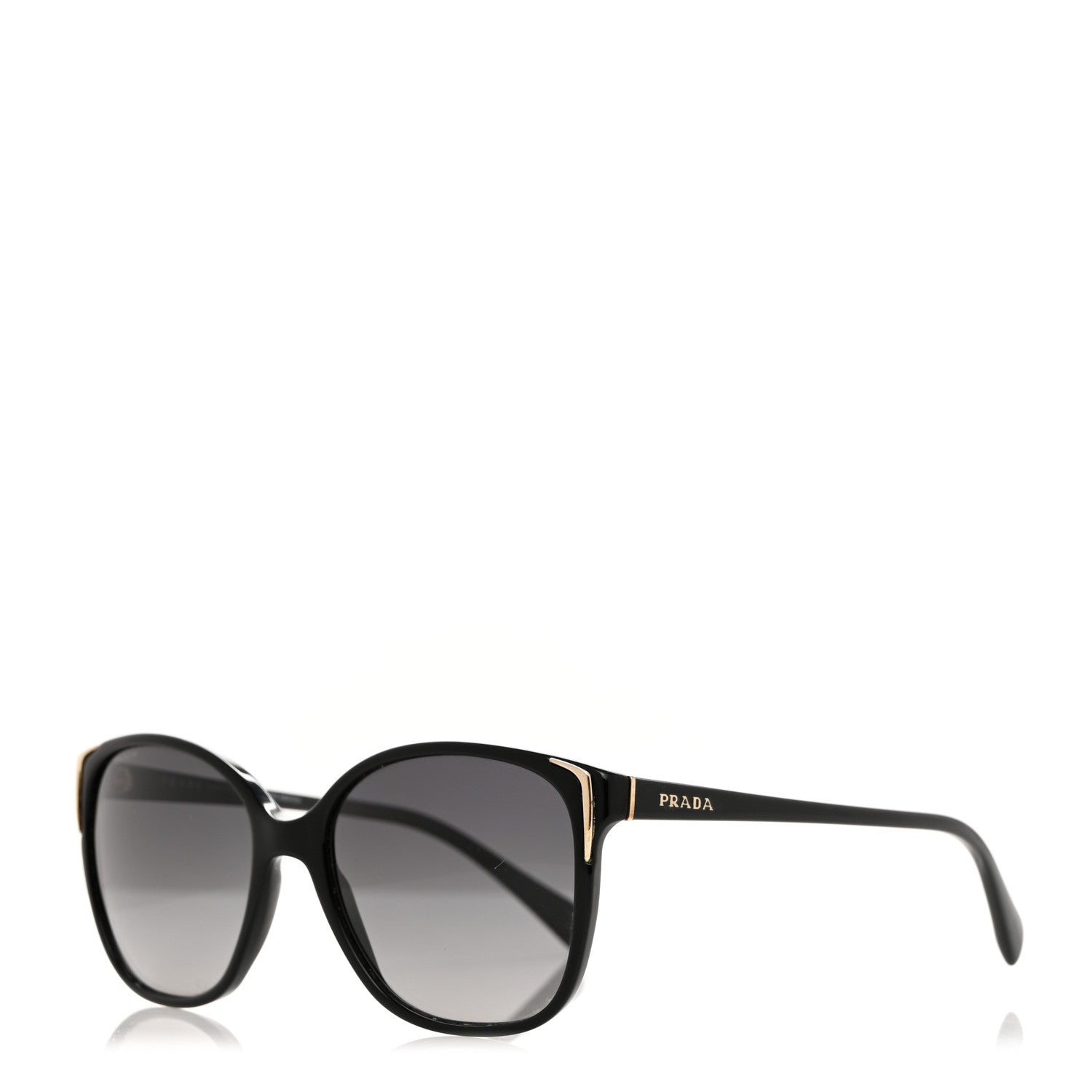 Prada Acetate Sunglasses SPR 01O Black 1 of 7