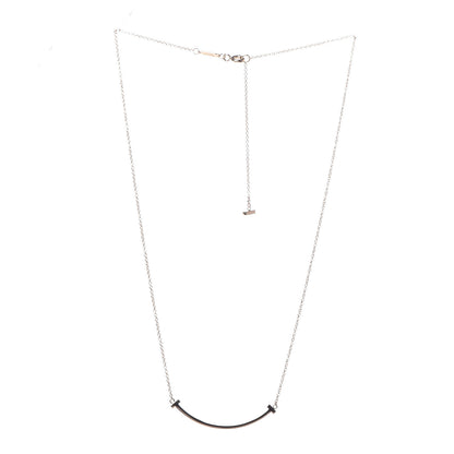 Tiffany 18K Rose Gold Small T Smile Pendant Necklace 3 of 6