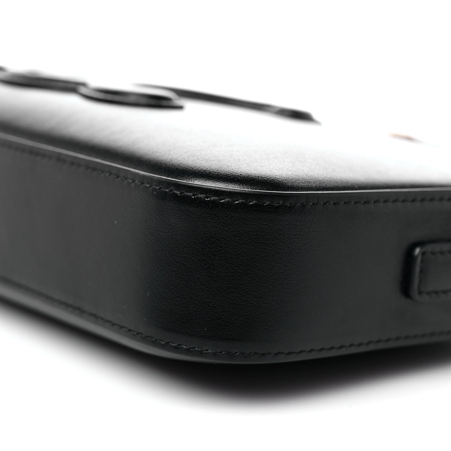 Smooth Calfskin Cuir Triomphe Camera Shoulder Bag Black