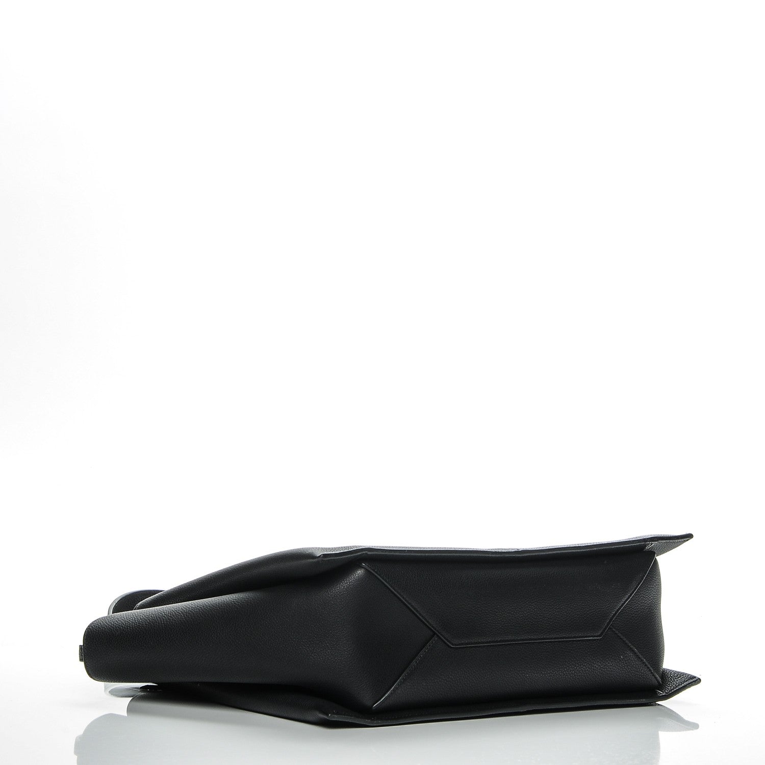 Celine Baby Grained Calfskin Medium Tri-Fold Bag Black 4 of 7