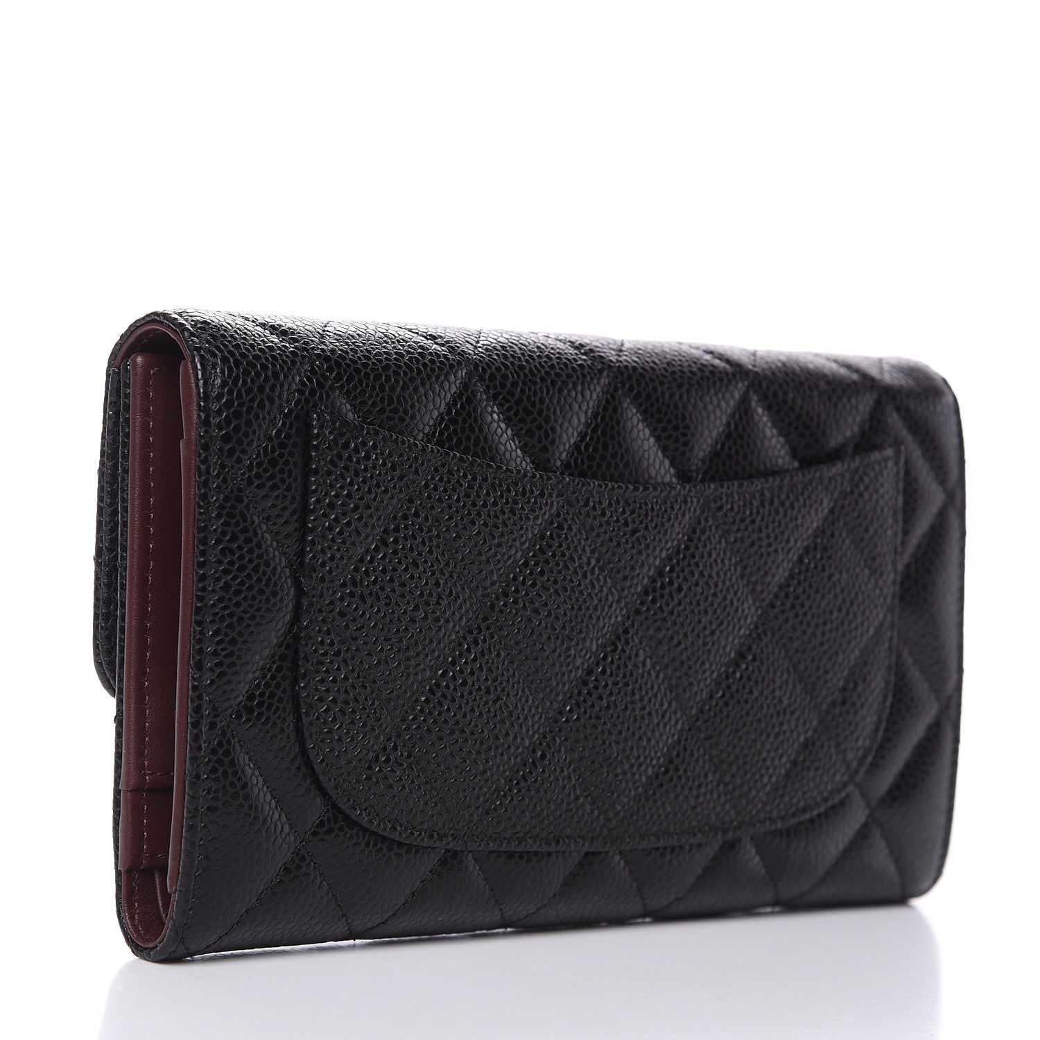 Chanel Caviar Quilted Large Flap Wallet Black 3 of 8