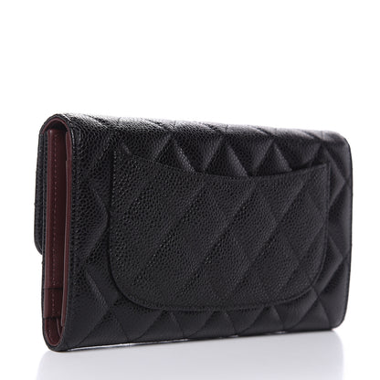 Chanel Caviar Quilted Large Flap Wallet Black 3 of 8