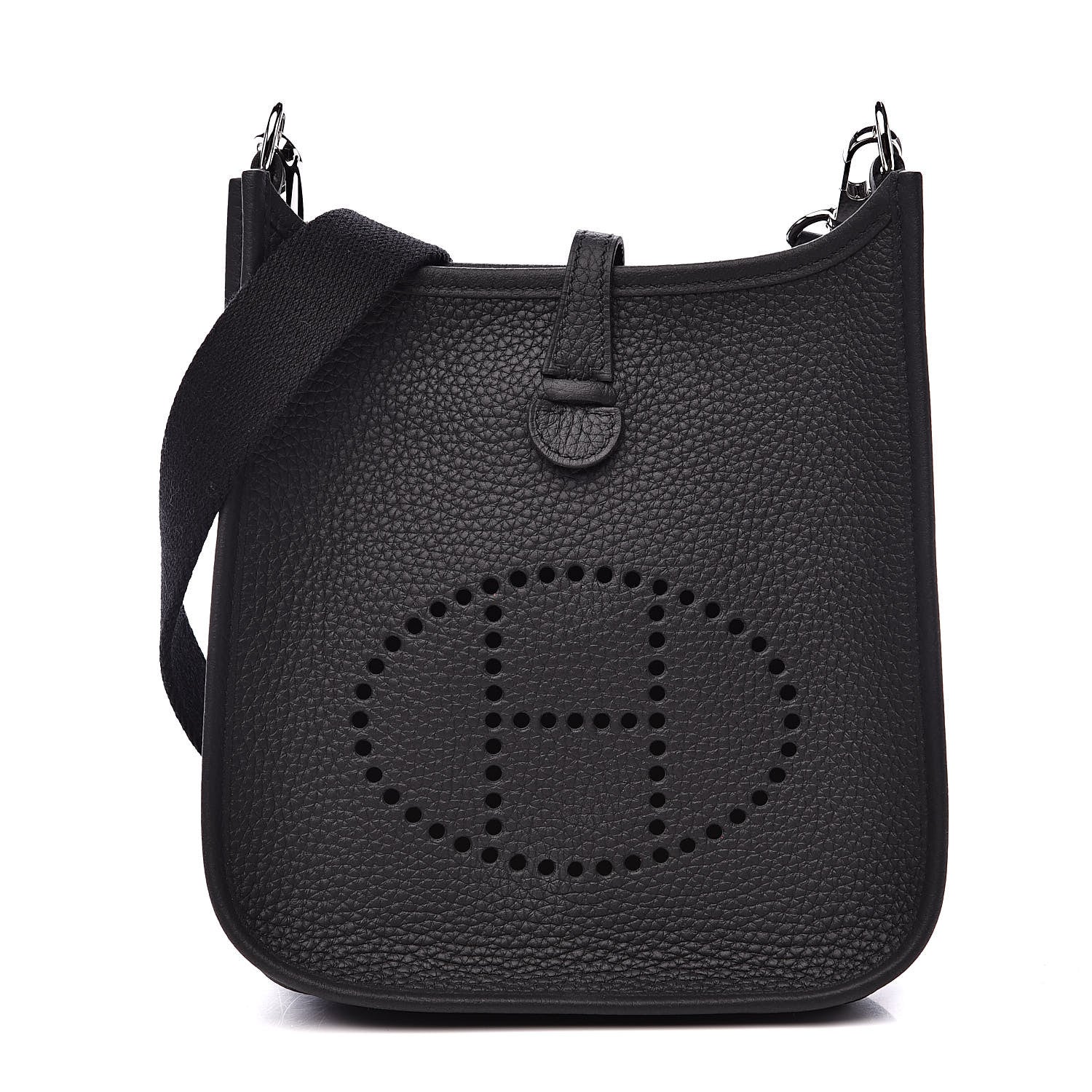 Hermes Taurillon Clemence Evelyne TPM Black 1 of 11