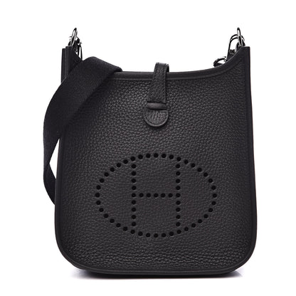 Hermes Taurillon Clemence Evelyne TPM Black 1 of 11