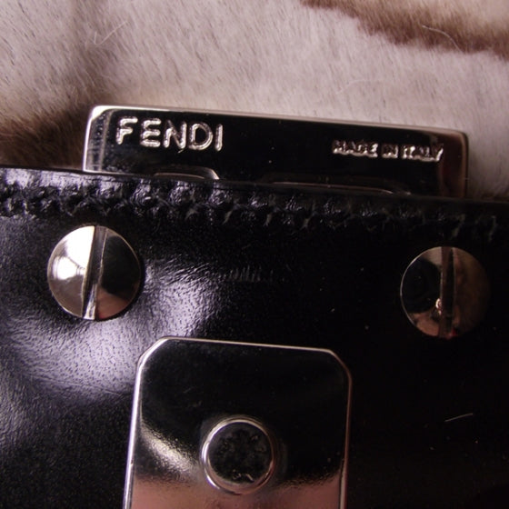 Fendi Calf Hair Zebra Print Baguette Handbag Bag 10 of 14