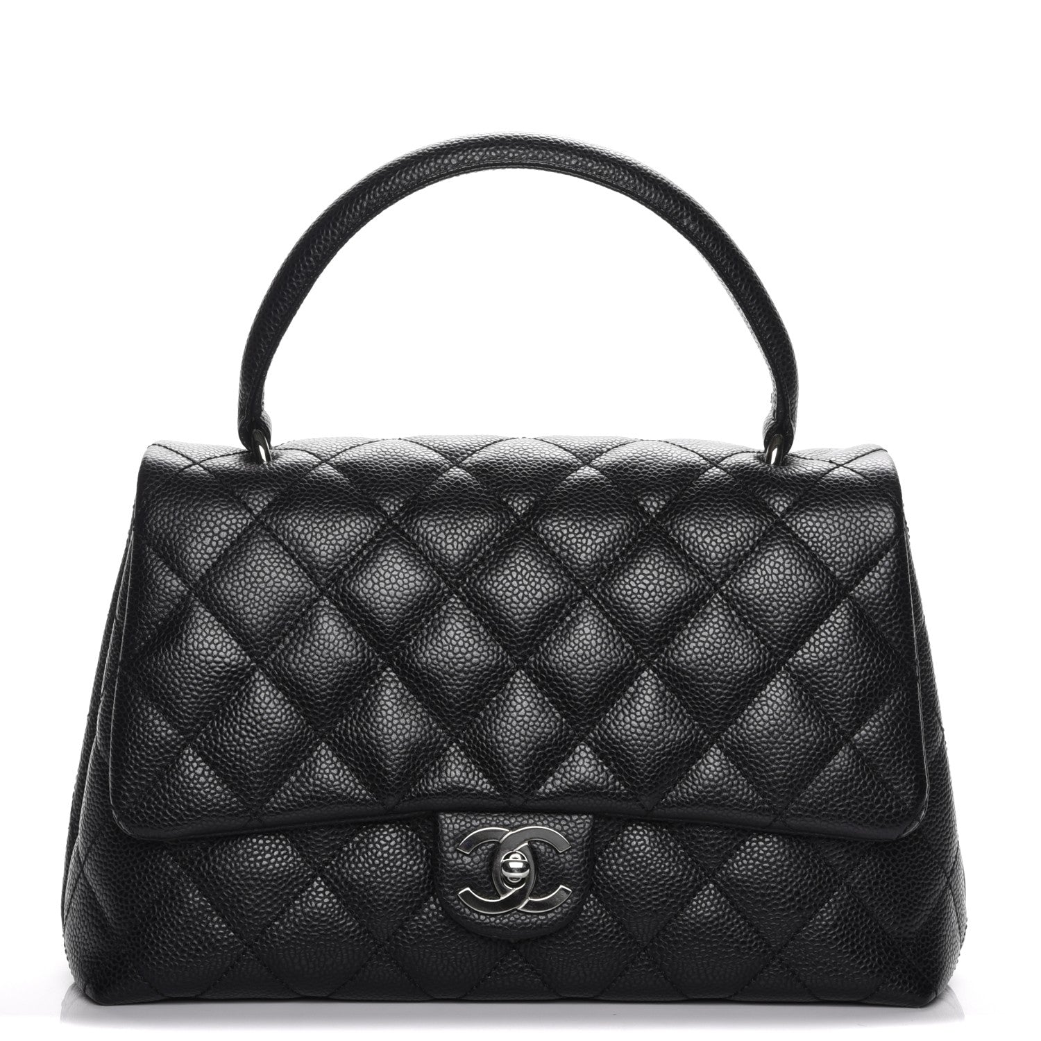 Chanel Caviar Quilted Medium Kelly Flap Bag Black 1 of 8