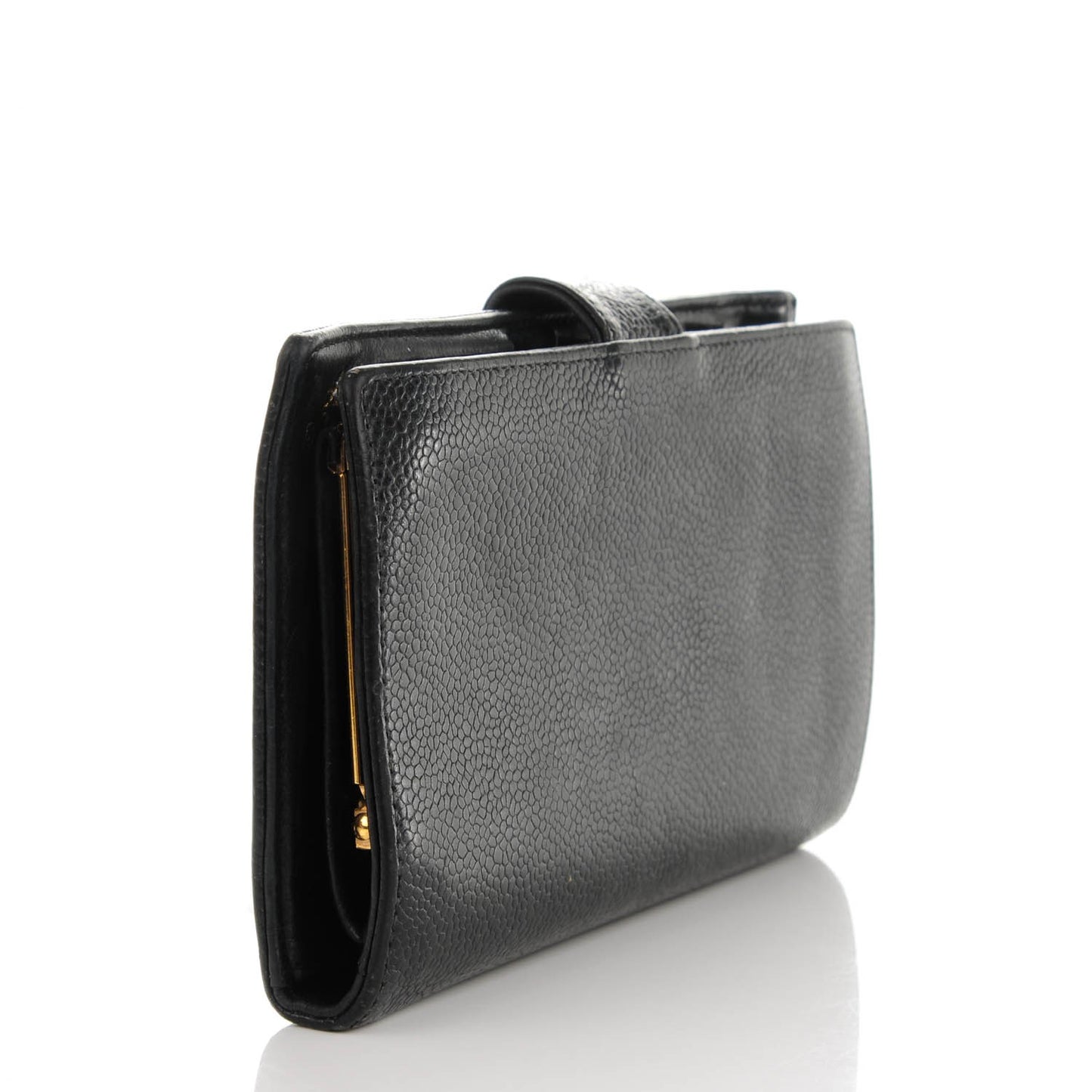 Caviar Timeless CC French Wallet Black