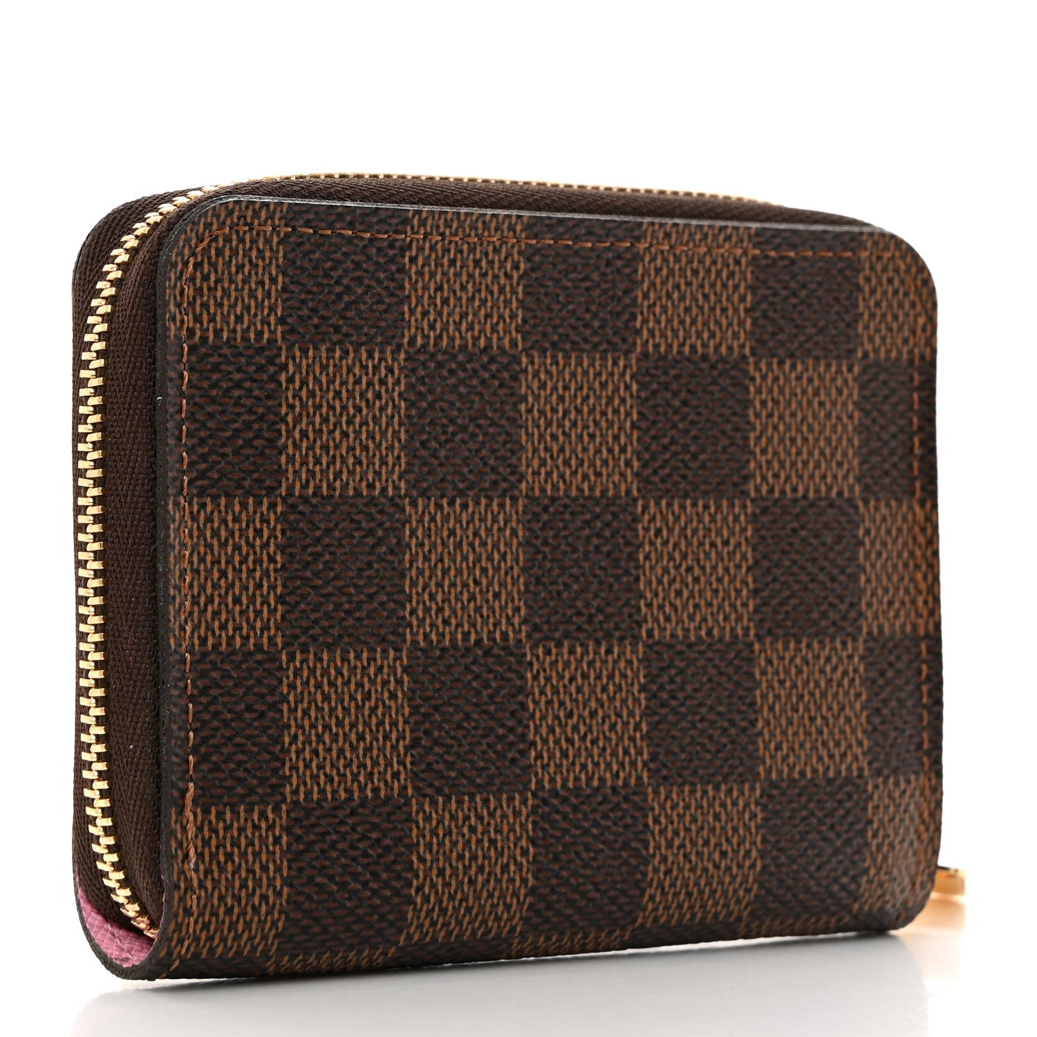 Louis Vuitton Damier Ebene 2022 Christmas Animation Paris Zippy Coin Purse Pink 3 of 7