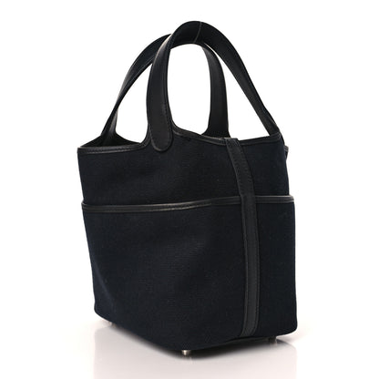 Hermes Toile Goeland Swift Cargo Picotin Lock 18 Black 3 of 10