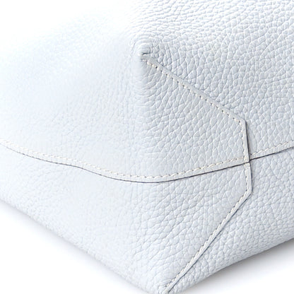 Hermes Veau Sikkim Taurillon Clemence Double Sens 36 Reversible Tote Bleu Pale Gris Perle 14 of 17