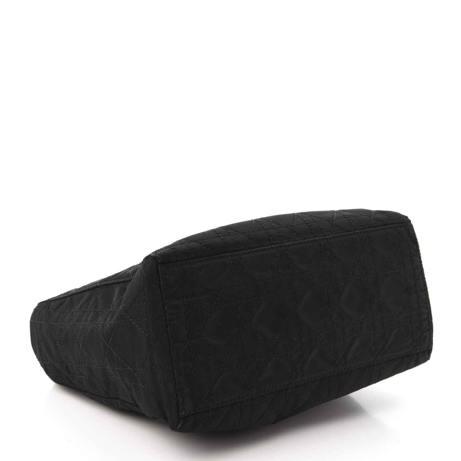 Christian Dior Nylon Cannage Stitched Medium Lady Dior Black 4 of 11