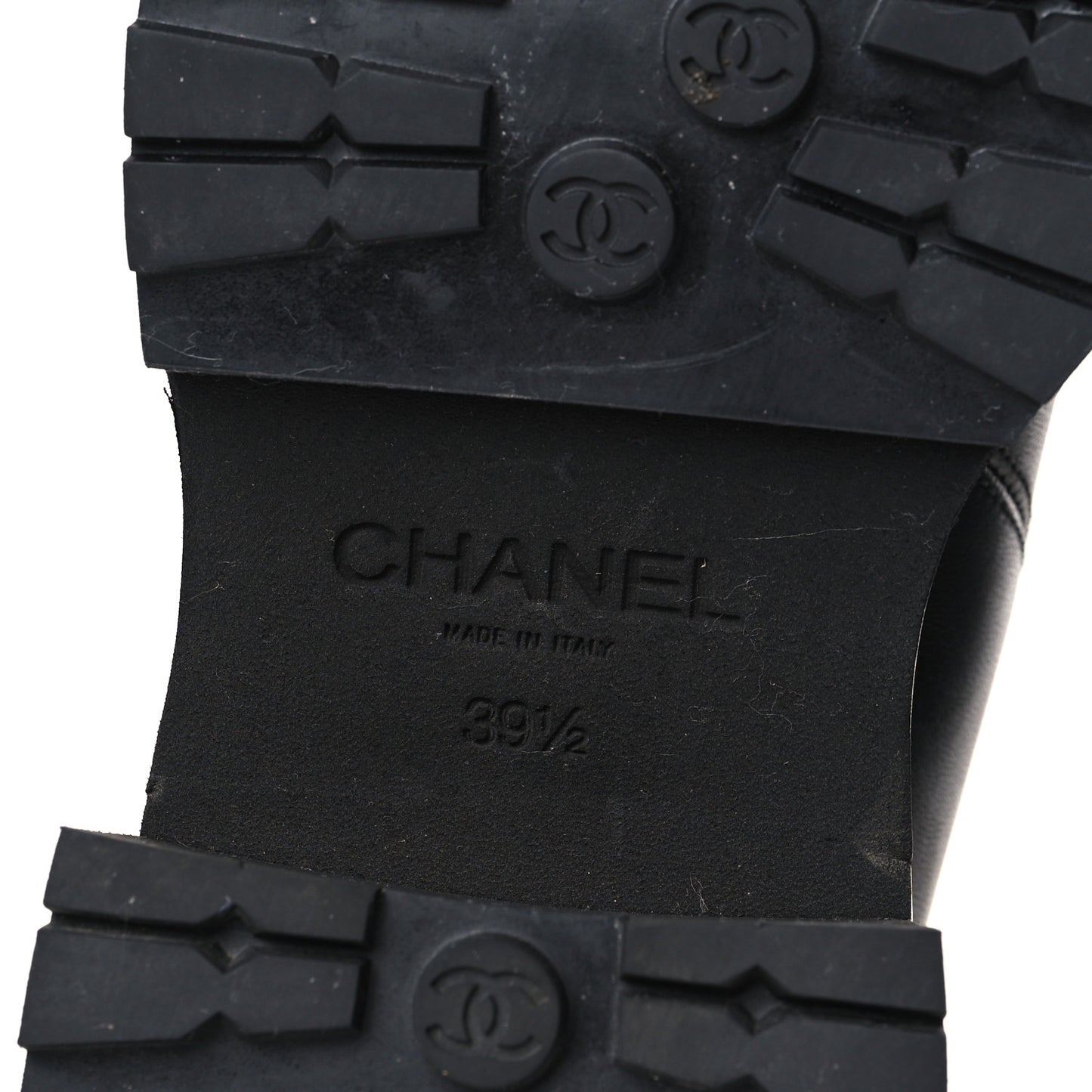 Crumpled Calfskin Patent Cap Toe Short Boots 39.5 Black