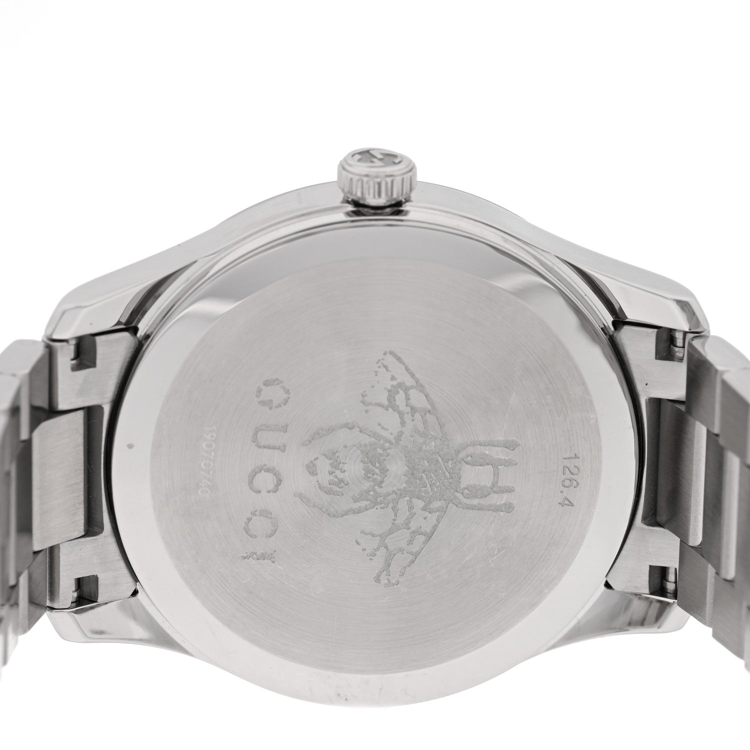 Gucci Stainless Steel 38mm G-Timeless Snake Quartz Watch 4 of 5