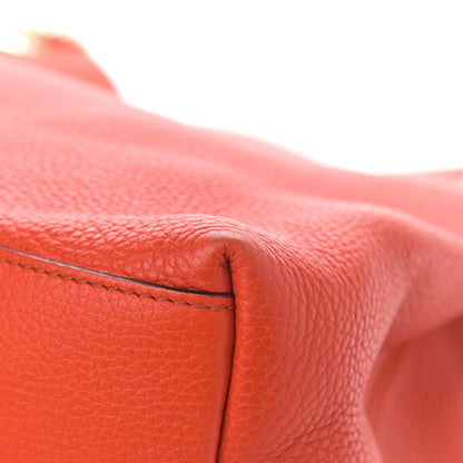 Gucci Pebbled Calfskin Medium Soho Chain Shoulder Bag Sun Orange 12 of 15