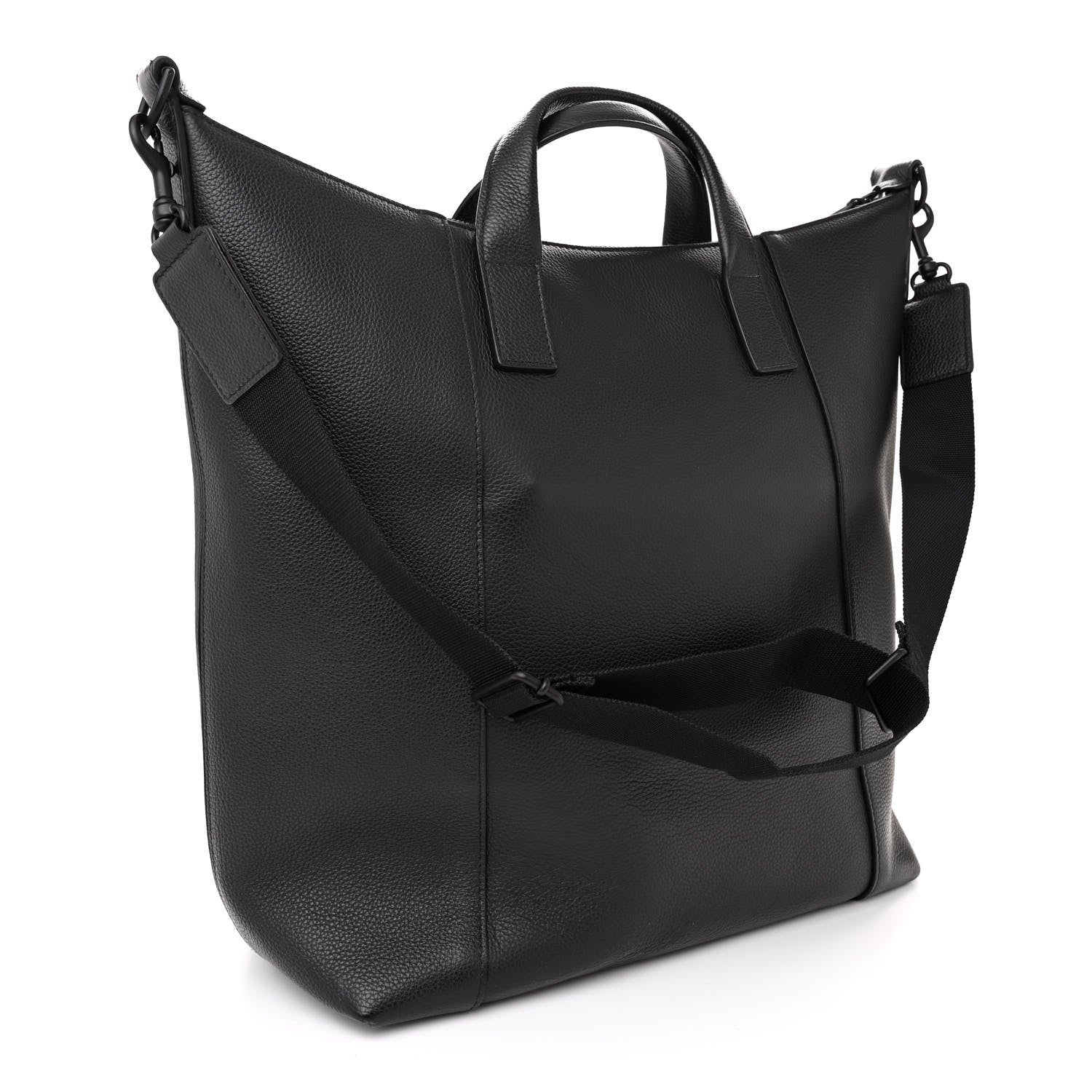 Balenciaga Calfskin Hourglass Zip Tote Black 3 of 12