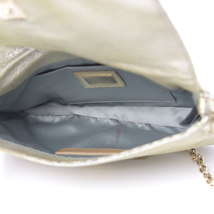 Fendi Metallic Calfskin Mia Pochette Silver 5 of 15
