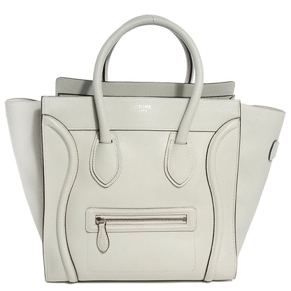 Celine Drummed Calfskin Mini Luggage Lune 1 of 8