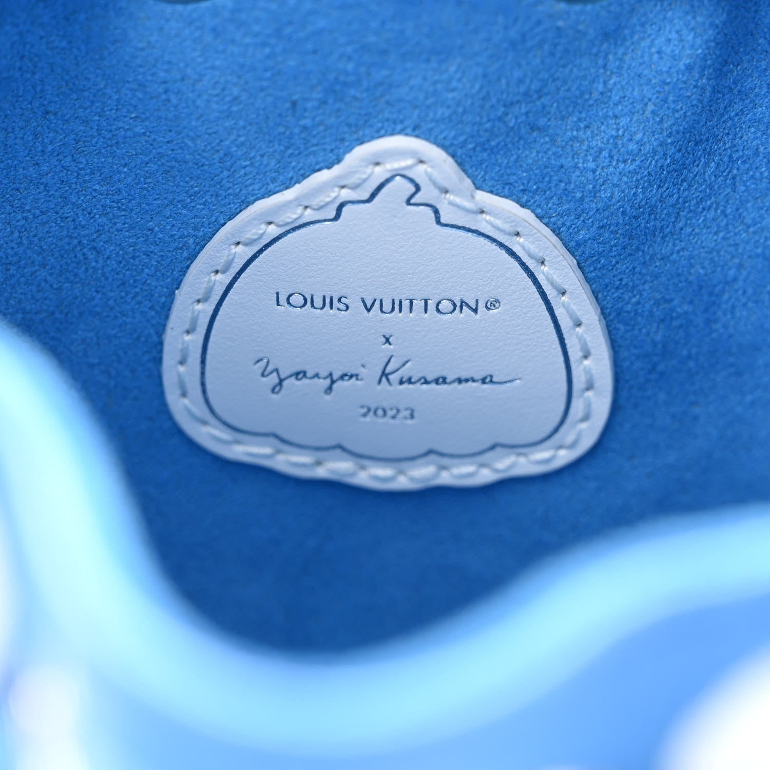 Louis Vuitton LV X YK Empreinte Nano Noe MM Blue White 6 of 10