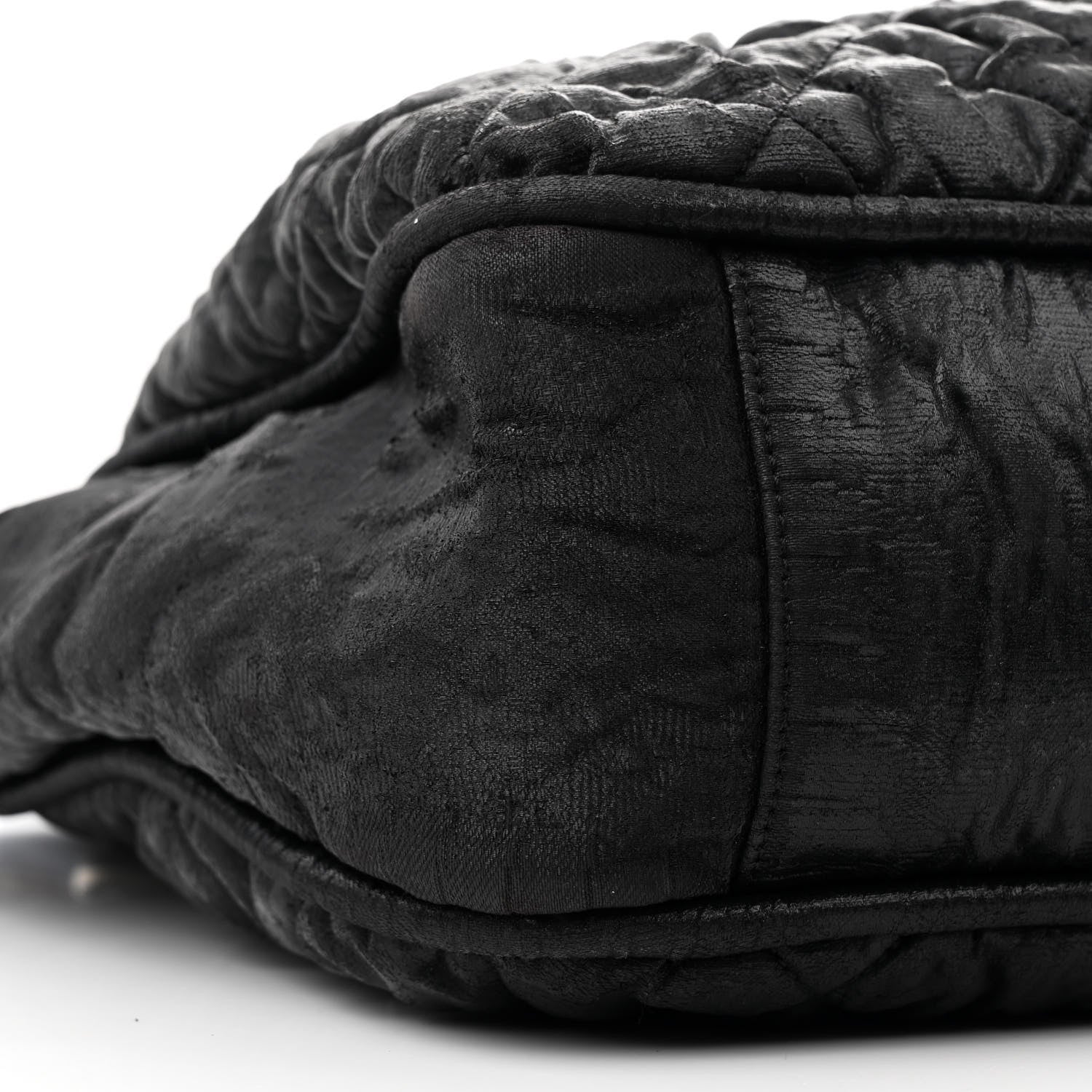 Chanel Crinkled Coated Canvas Le Marais Large Tote Black 9 of 12