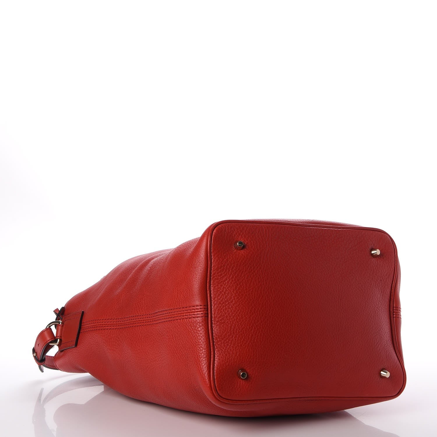 Burberry Grainy Calf Bucket Shoulder Bag Red 5 of 10